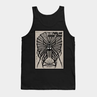 Value Your TIme - Japanese Retro Spider Tank Top